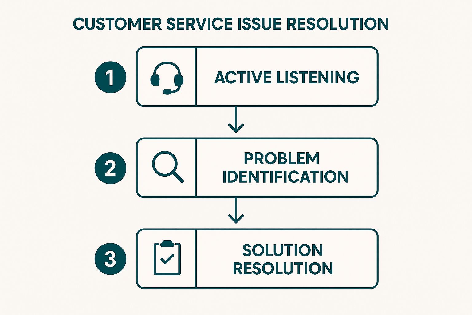 Infographic showing key data about Customer Service Issue Resolution Script