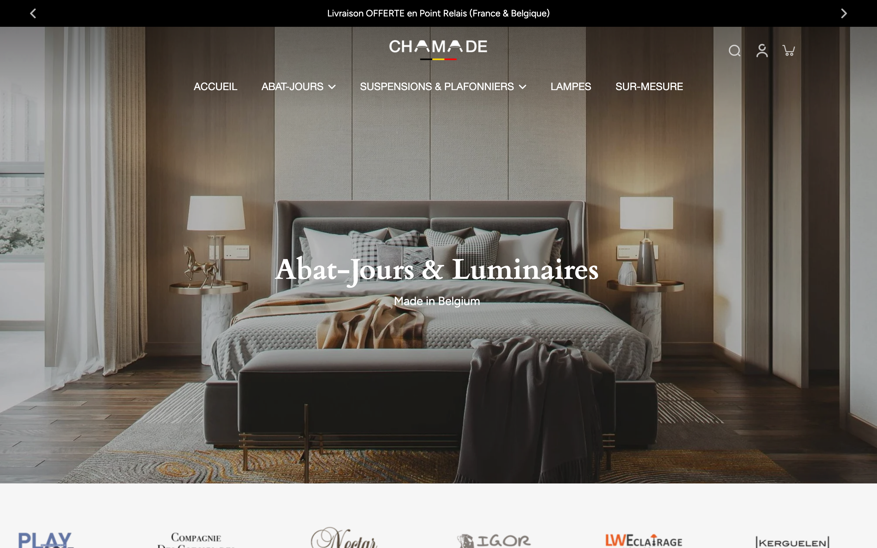 Chamade | Abat-Jour & Luminaires website